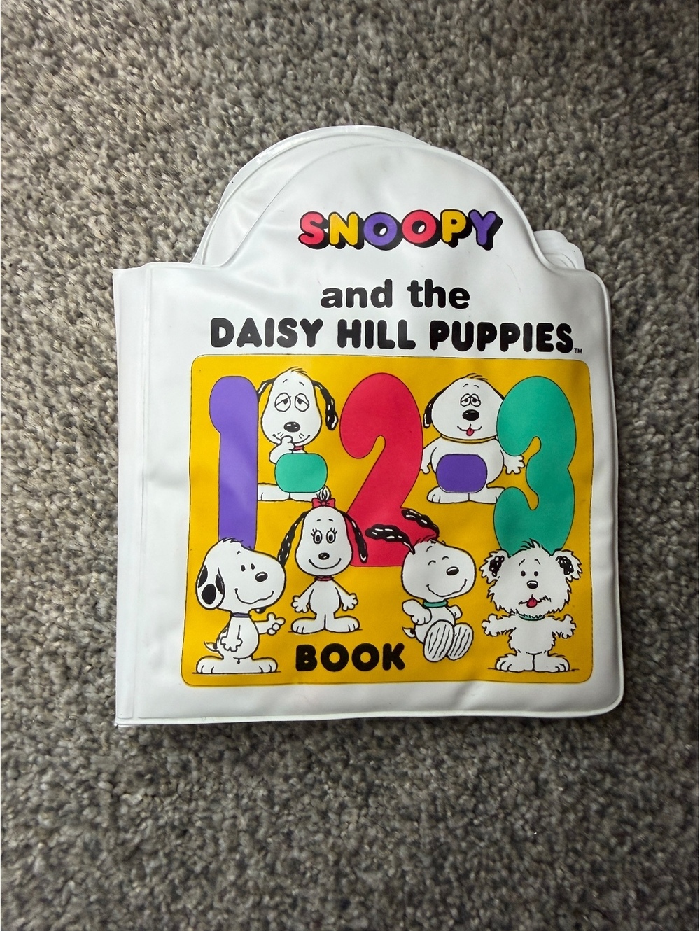 Vintage 1994 Snoopy and the Daisy Hill Puppies 1 2 3 Bath Book